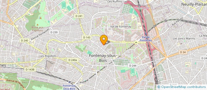 localisation de l'entreprise NOVOLINE à FONTENAY-SOUS-BOIS