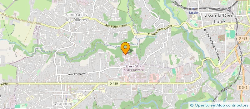 localisation de l'entreprise NOVOPARK  CRAPONNE