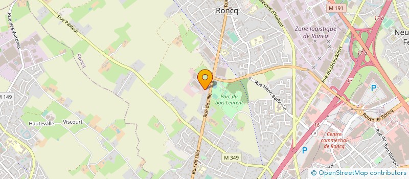 localisation de l'entreprise NOVOPLASTIC NORD à RONCQ