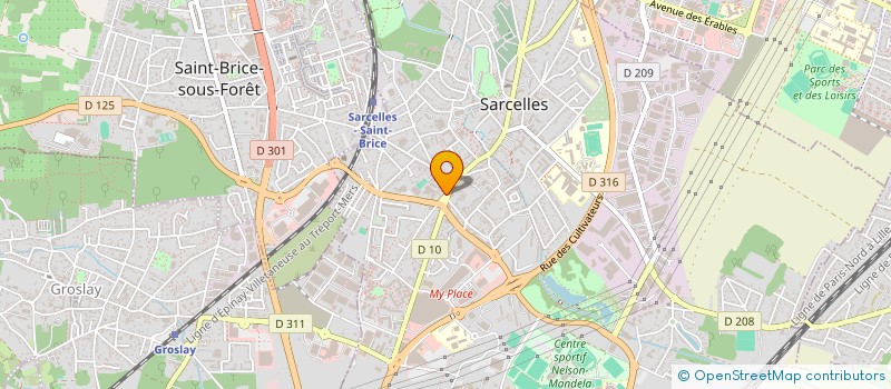 localisation de l'entreprise NOVUS à SARCELLES