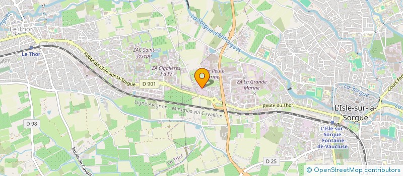 localisation de l'entreprise NOVUS CONCEPT à L'ISLE-SUR-LA-SORGUE