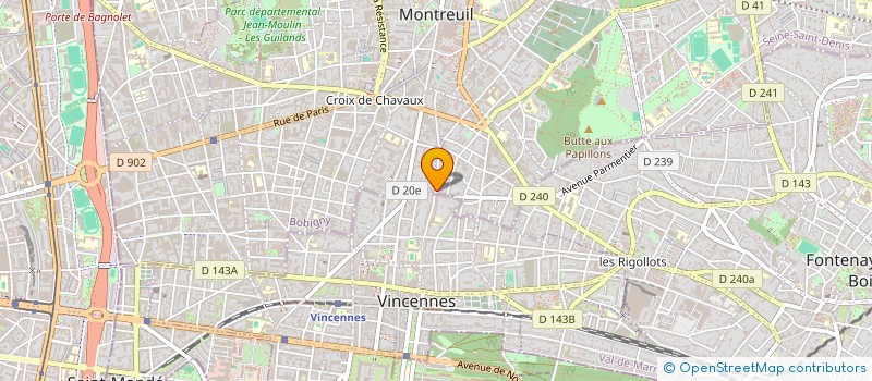localisation de l'entreprise NOVUS-FOOD à MONTREUIL