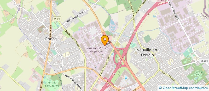 localisation de l'entreprise NOVY à RONCQ