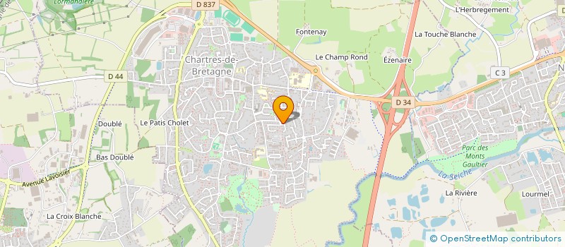 localisation de l'entreprise NOVY INDUSTRIE à CHARTRES-DE-BRETAGNE