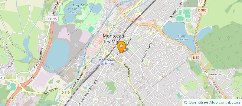 localisation de l'entreprise NOWAK ELECTRICITE à MONTCEAU-LES-MINES