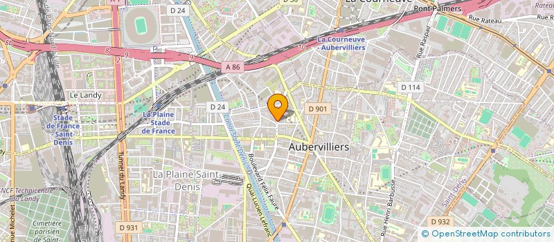 localisation de l'entreprise NOWAVE PRODUCTION  AUBERVILLIERS
