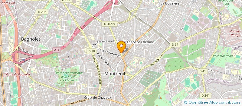 localisation de l'entreprise NOWAXX ZOO à MONTREUIL