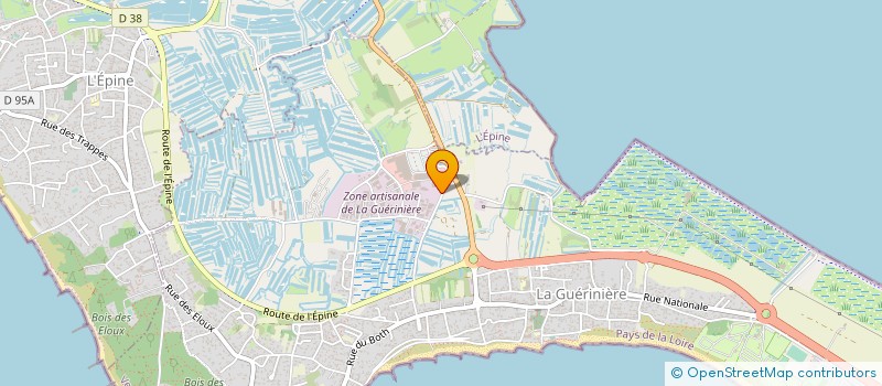 localisation de l'entreprise NOWE ATLANTIQUE à LA GUERINIERE
