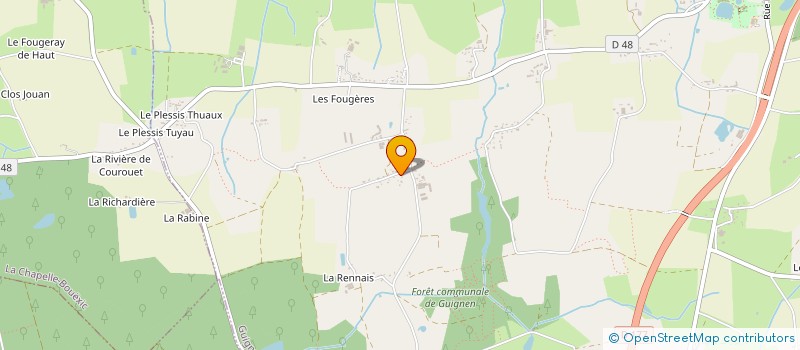 localisation de l'entreprise NOWENTHA  GUIGNEN