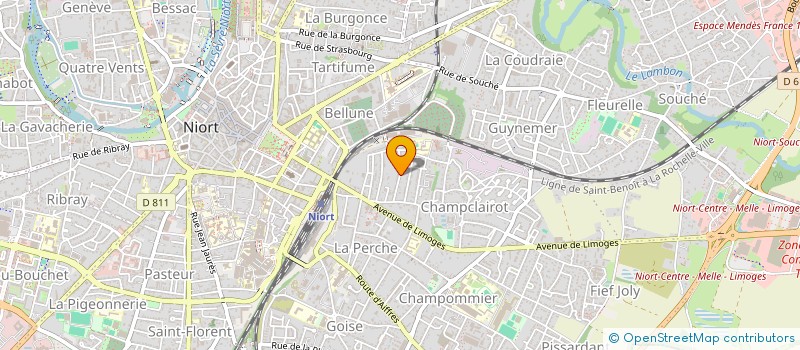 localisation de l'entreprise NOX à NIORT