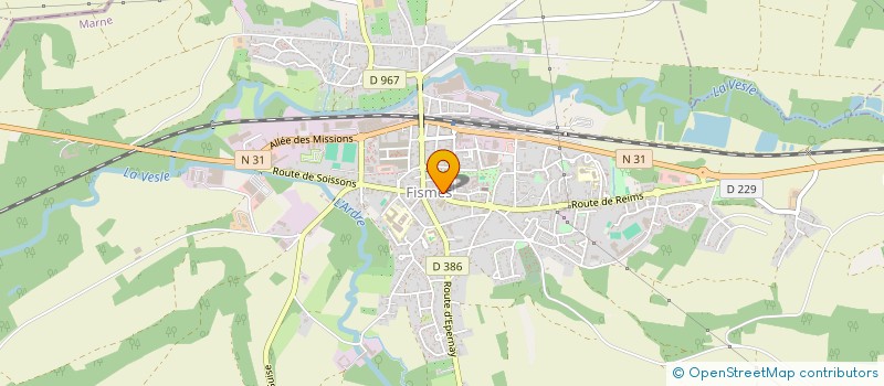 localisation de l'entreprise NOX EXPRESS  FISMES