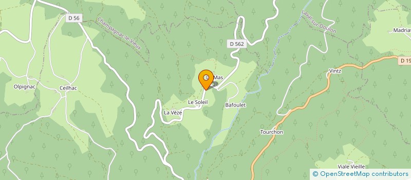 localisation de l'entreprise NOX PARIS 15  CHAMPAGNAC-LE-VIEUX