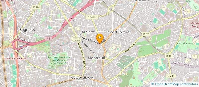 localisation de l'entreprise NOX TALE PRODUCTION à MONTREUIL