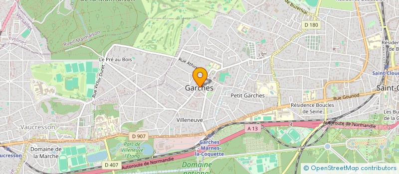 localisation de l'entreprise NOXA à GARCHES