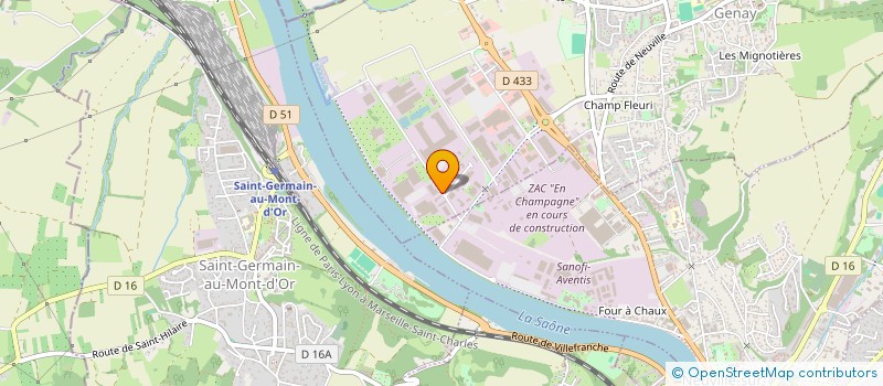 localisation de l'entreprise NOXALU à GENAY