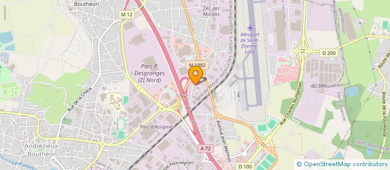 localisation de l'entreprise NOXEA à ANDREZIEUX-BOUTHEON