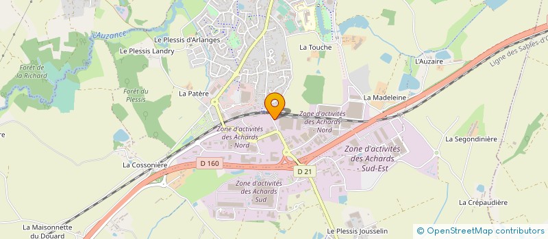localisation de l'entreprise NOXI AGENCEMENT à LES ACHARDS