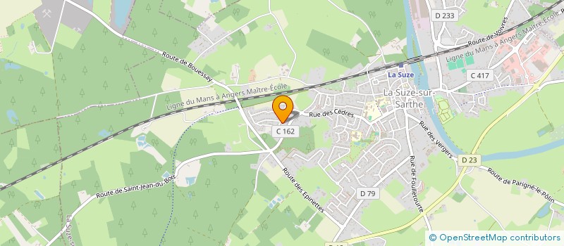 localisation de l'entreprise NOXY E-SPORT à LA SUZE-SUR-SARTHE