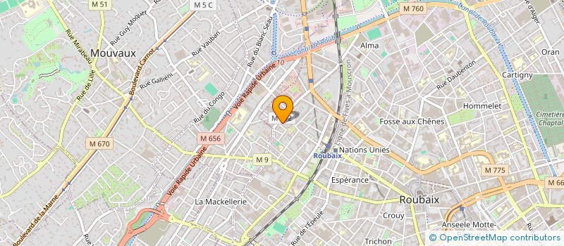 localisation de l'entreprise NOY  ROUBAIX