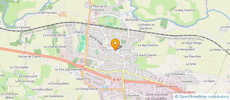 localisation de l'entreprise NOYAL ACTIV'  NOYAL-SUR-VILAINE