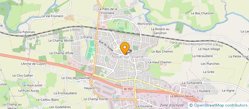 localisation de l'entreprise NOYAL BRECE FOOTBALL CLUB  NOYAL-SUR-VILAINE