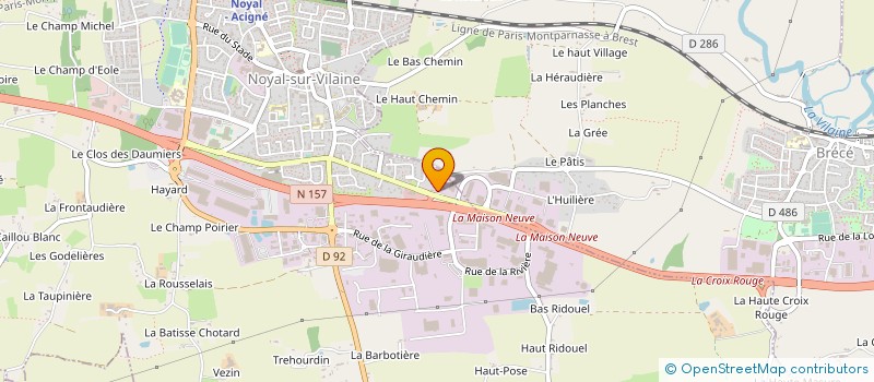 localisation de l'entreprise NOYAL POIDS LOURDS à NOYAL-SUR-VILAINE