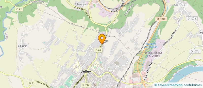 localisation de l'entreprise NOYER BUGEY ELECTRONIC  BELLEY