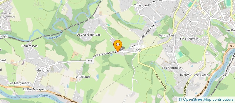 localisation de l'entreprise NOYERAS à ISLE