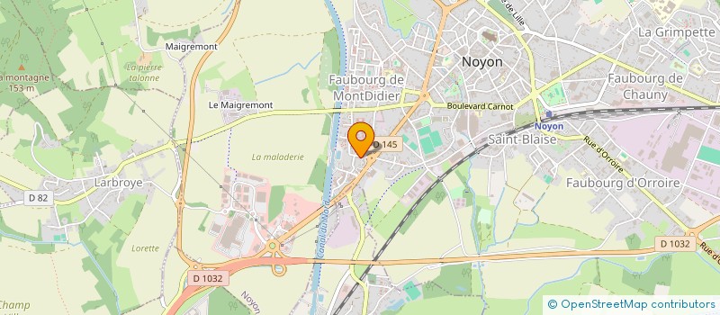 localisation de l'entreprise NOYON ETANCHEITE à NOYON