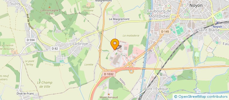 localisation de l'entreprise NOYON MENAGER à NOYON