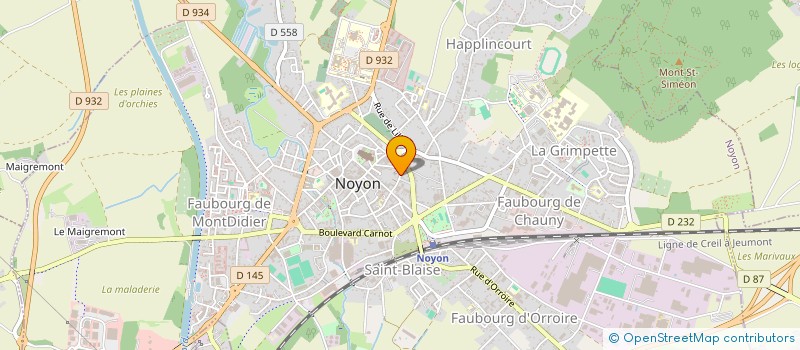 localisation de l'entreprise NOYON RENAISSANCE  NOYON