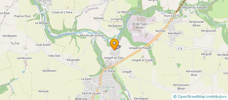 localisation de l'entreprise NOZ VAT  PLOUDANIEL