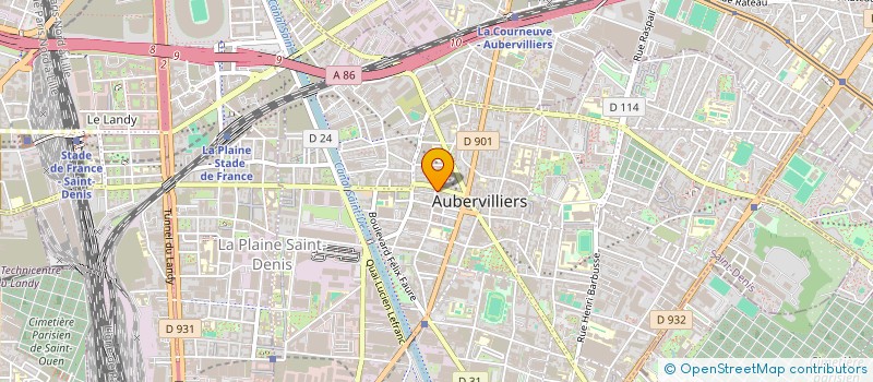 localisation de l'entreprise NOZHA BUS à AUBERVILLIERS