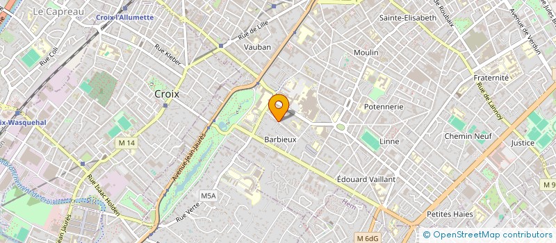 localisation de l'entreprise NOZIERENT  ROUBAIX