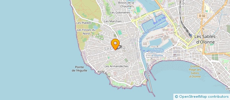 localisation de l'entreprise NOZIMMO à LES SABLES D'OLONNE