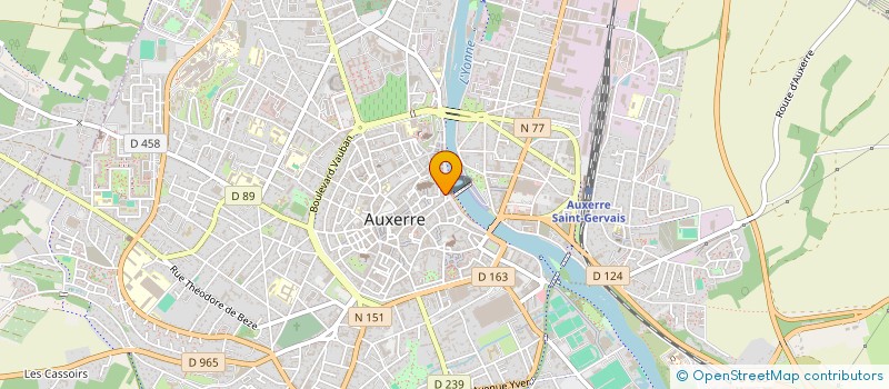 localisation de l'entreprise NOZVAT à AUXERRE