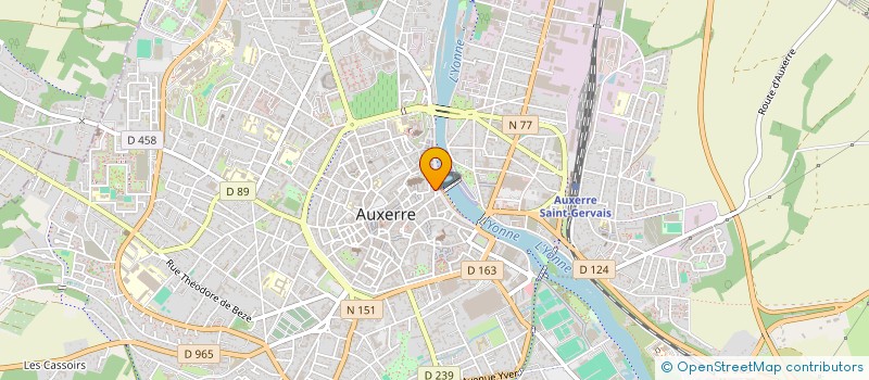 localisation de l'entreprise NOZVENN  AUXERRE