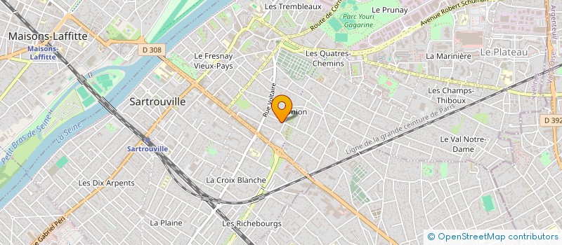 localisation de l'entreprise NP  SARTROUVILLE