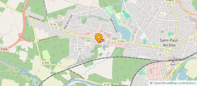 localisation de l'entreprise NP CAR LANDES  SAINT-PAUL-LES-DAX