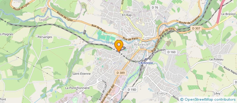 localisation de l'entreprise NP CONSEIL  L'ARBRESLE