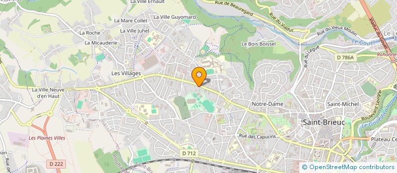 localisation de l'entreprise NP CONSTRUCTIONS à SAINT-BRIEUC