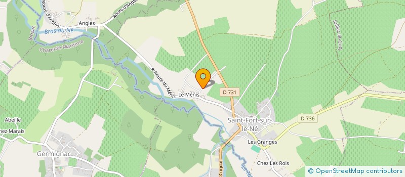 localisation de l'entreprise NP EAUX à SAINT-FORT-SUR-LE-NE