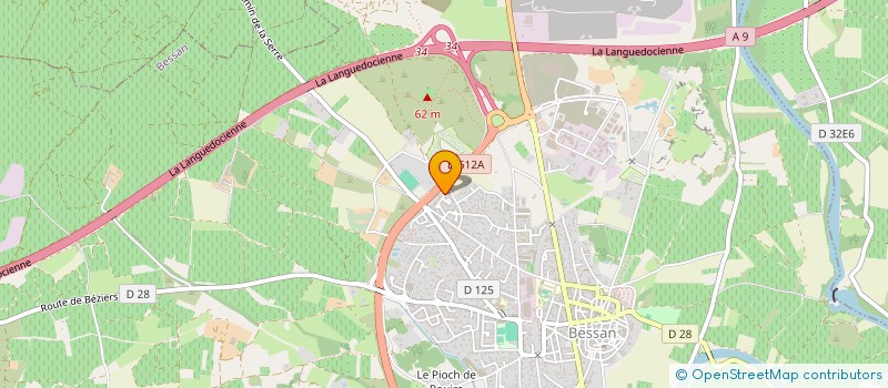 localisation de l'entreprise NP ELEC à BESSAN