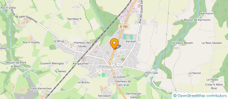 localisation de l'entreprise NP FACADE  PLEYBER-CHRIST