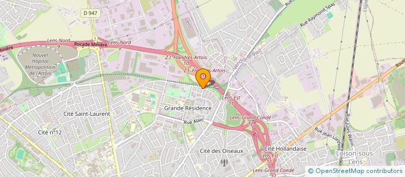 localisation de l'entreprise NP INGENIERIE  LENS