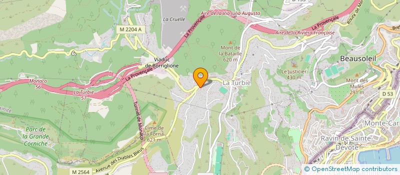 localisation de l'entreprise NP MANTERO à LA TURBIE