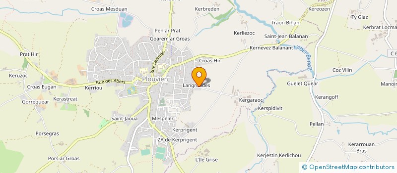 localisation de l'entreprise NP TRANS BRETAGNE  PLOUVIEN