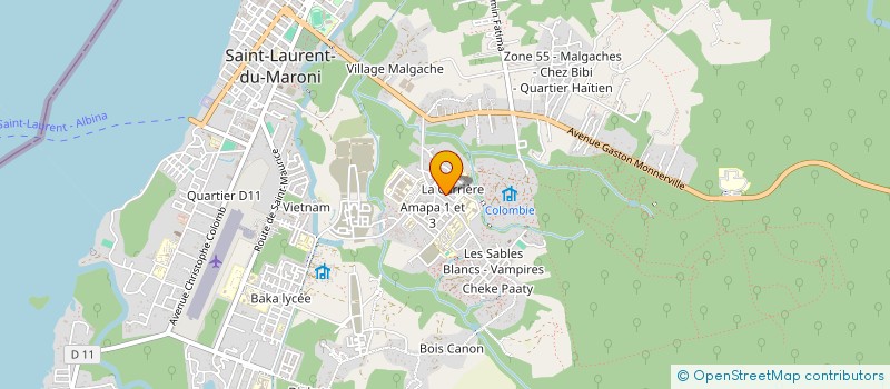 localisation de l'entreprise NP TRAVAUX à SAINT-LAURENT-DU-MARONI