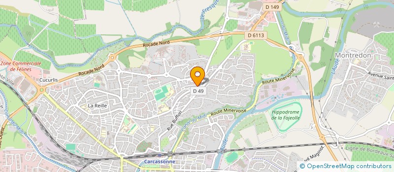 localisation de l'entreprise NPAGRICOLE VITICOLE  CARCASSONNE