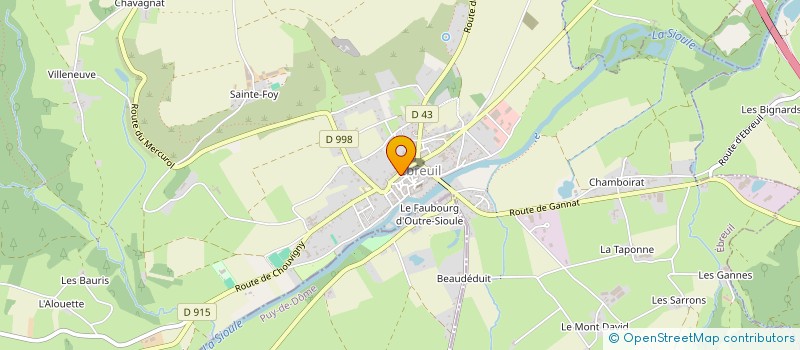 localisation de l'entreprise NPB CONSULTING  EBREUIL